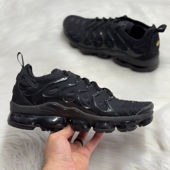 Nike Air VaporMax Plus Black Mens Running 924453-004 VNDS Sz 10